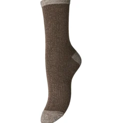 PIECES DAME STRØMPER PCSEBBY - Morel TAUPE GRAY Hot