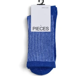 PIECES dame strømper PCSEBBY - Bluing Stripes Baby lavender Clearance