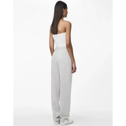 PIECES dame sweatbukser PCCHILLI - Light Grey Melange Best