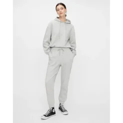 PIECES dame sweatpants PCCHILLI - Light Grey Melange Clearance