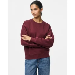 PIECES dame sweatshirt PCCHILLI - Tawny Port Sale