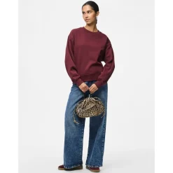 PIECES dame sweatshirt PCCHILLI - Tawny Port Sale