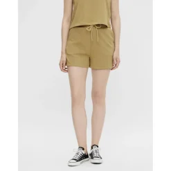 PIECES dame sweatshorts PCCHILLI SUMMER - Khaki Hot
