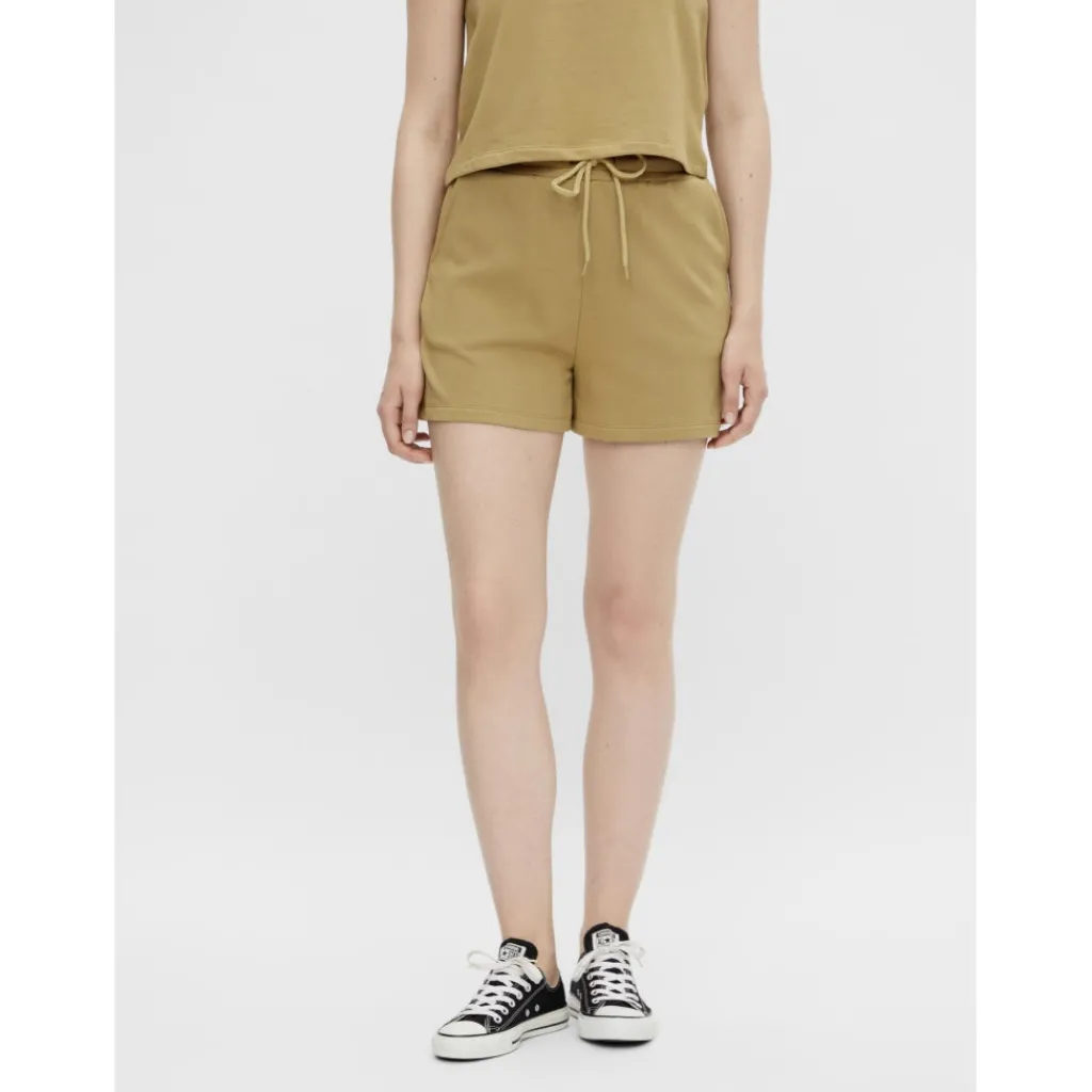 PIECES dame sweatshorts PCCHILLI SUMMER - Khaki Hot