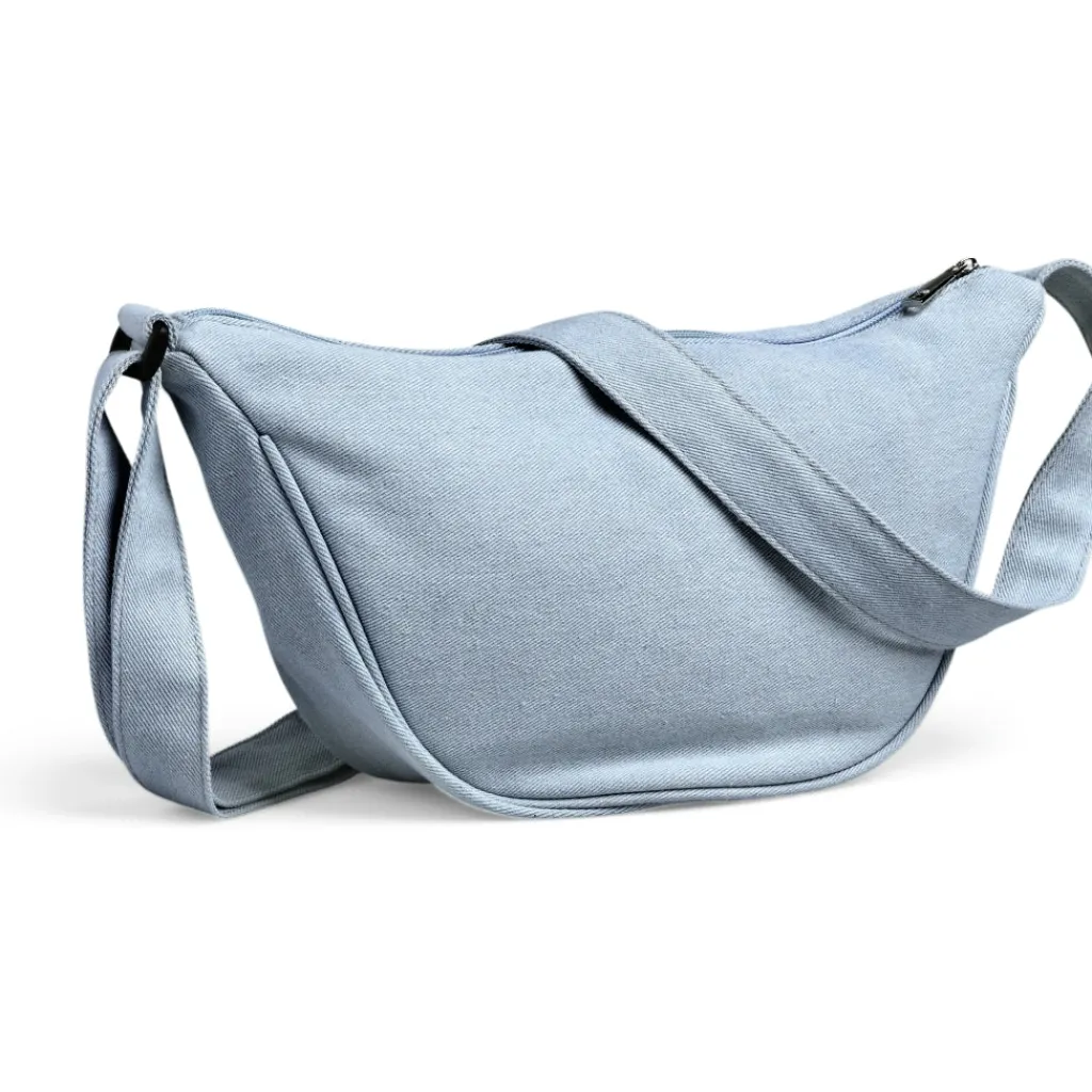 PIECES dame taske PCAMANDA - Light Blue Denim Best