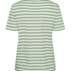 PIECES dame tee PCRIA - Quiet Green BRIGHT WHITE Outlet