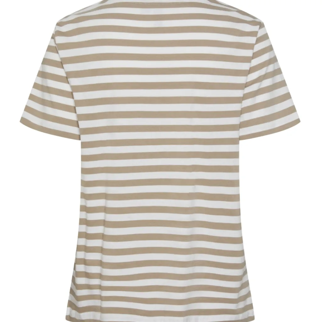 PIECES dame tee PCRIA - Silver Mink BRIGHT WHITE Discount