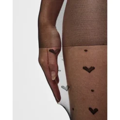 PIECES dame tights PCNIA - BLACK HEART Discount