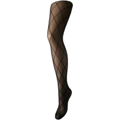 PIECES dame tights PCRABINE - Black Check Outlet