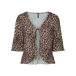 PIECES dame top PCAMBER - Black Leo New