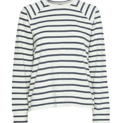 PIECES dame top PCBIBI - Navy Blazer CLOUD DANCER Clearance