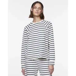 PIECES dame top PCBIBI - Navy Blazer CLOUD DANCER Clearance