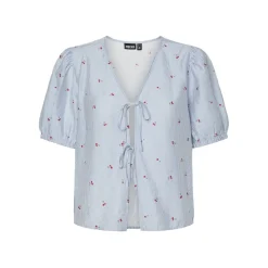 PIECES dame top PCFIONNA - Lichen Blue