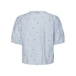 PIECES dame top PCFIONNA - Lichen Blue