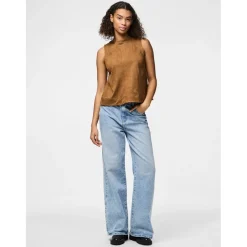 PIECES dame top PCJUNO - Amber Brown Best