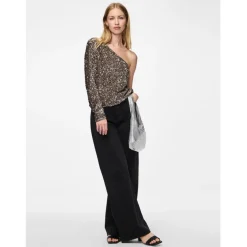 PIECES dame top PCKAM - Morel Silver sequins Outlet