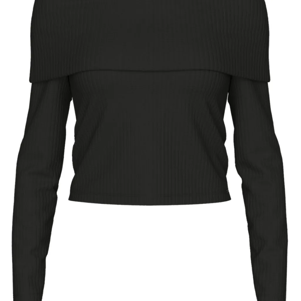 PIECES dame top PCLAYA - Black