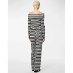 PIECES dame top PCLAYA - Bright White Black Discount