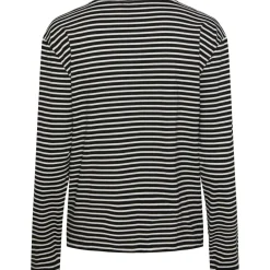 PIECES dame top PCMALULJE - Black Bright White Outlet