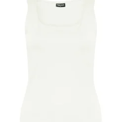 PIECES dame top PCNEJA - Bright White Hot