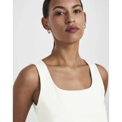 PIECES dame top PCNEJA - Bright White Hot