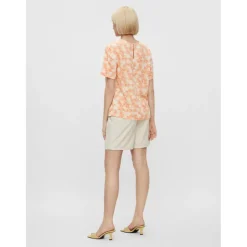 PIECES dame top PCNYA - Apricot Clearance