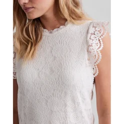 PIECES dame top PCOLLINE - Cloud Dancer Clearance