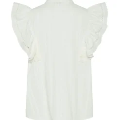 PIECES dame top PCSIKKA - Cloud Dancer Best