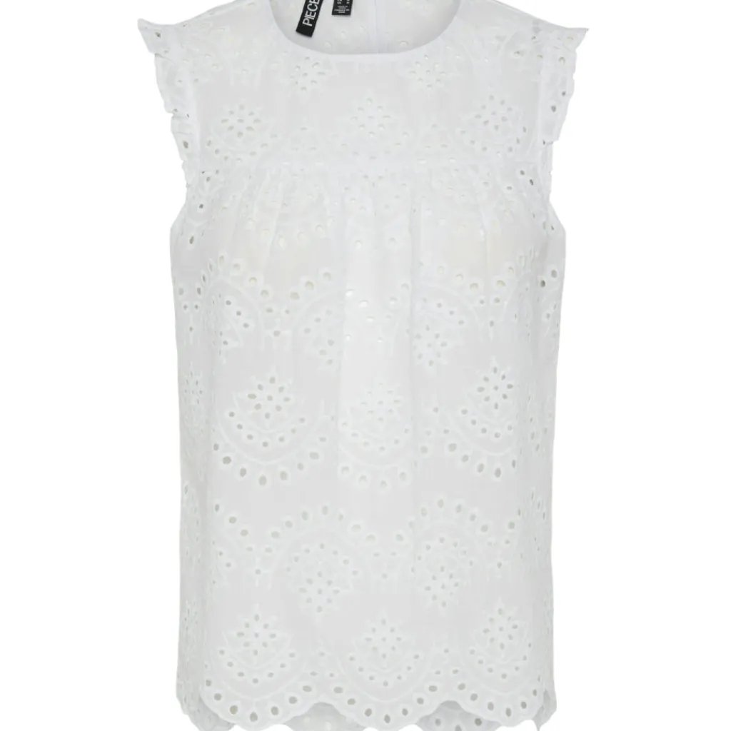 PIECES dame top PCVILDE - Bright White Online