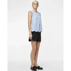 PIECES dame top PCVILDE - Cashmere Blue Online