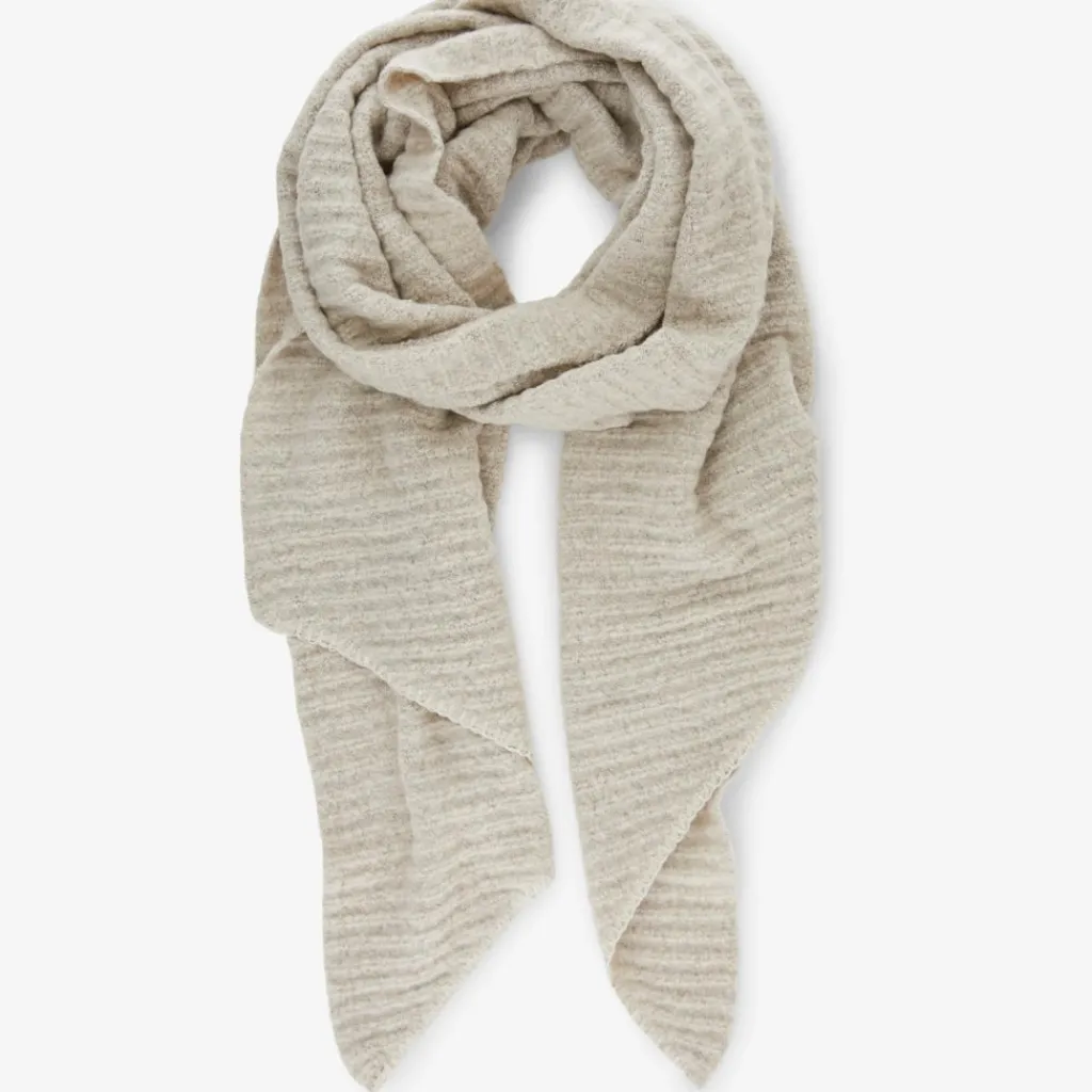 PIECES dame tørklæde PCPYRON - Whitecap Gray Online