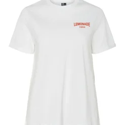 PIECES DAME T-SHIRT PCFIB - Bright White Lemonade Best