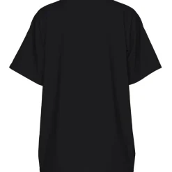 PIECES dame t-shirt PCHANNAH - Black Palm/cheetah Clearance