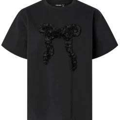 PIECES DAME T-SHIRT PCMAUDELLE - BLACK BOW Discount