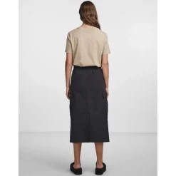 PIECES dame t-shirt PCRIA - Silver Mink Hot