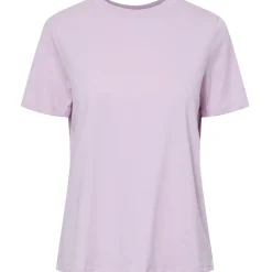 PIECES dame t-shirt PCRIA - Pink Lavender Best
