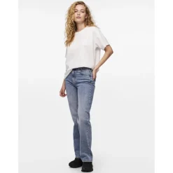 PIECES dame t-shirt PCSKYLAR - Bright White Best