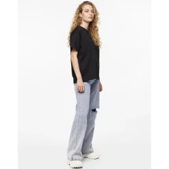 PIECES dame t-shirt PCSKYLAR - Black Sale