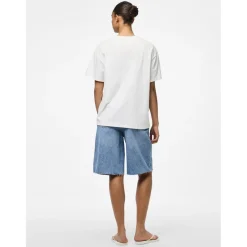 PIECES dame t-shirt PCTHEA - Bright White LIMONI Online