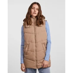 PIECES dame vest PCJAMILLA - Silver Mink Sale