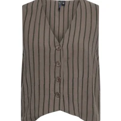 PIECES dame vest PCPIA - Falcon Black Discount