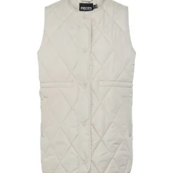 PIECES dame vest PCSTELLA - Silver Gray Best