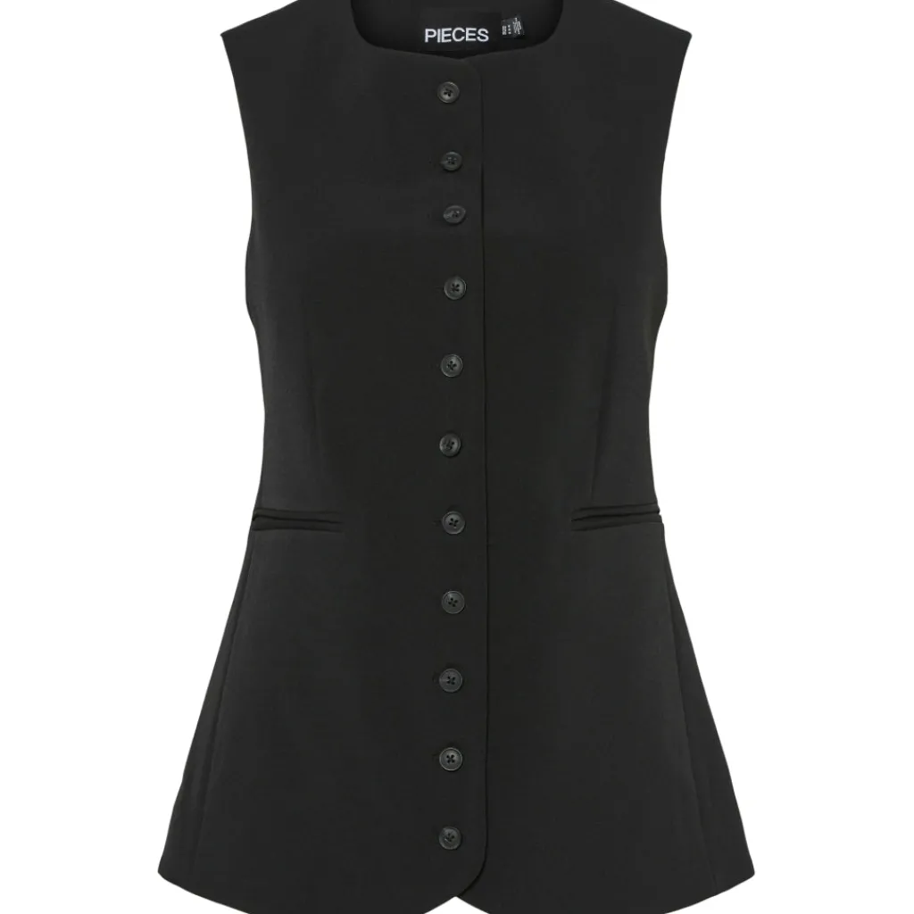 PIECES dame vest PCTEMPRE - Black Sale
