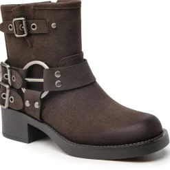 SHOES Sala Dame bikerstøvler 9201 - Brown Online
