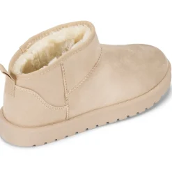 SHOES Sally dame bamsestøvler 6353 - Beige Discount