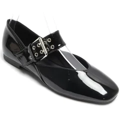 SHOES Sandrine dame ballerina sko 6689 - Black Sale