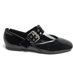 SHOES Sandrine dame ballerina sko 6689 - Black Sale