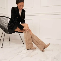 SHOES Sof Dame støvler 9501A - Kaki Online