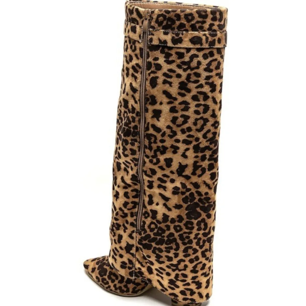 SHOES Sof Dame støvler 9501A - Leopard Discount