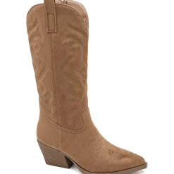 SHOES Talia dame cowboystøvler 5677-1 - Camel Online